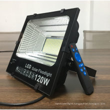 IP65 SMD LED Solar Floodlight, 120W Solar Powered LED Flood Light Outdoor with Remote Control